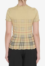 Burberry Gradient Checked Slim T-shirt Beige 8119042--B9368