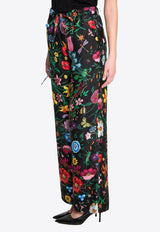 Gucci Floral Print Silk Twill Pants Multicolor 867082-ZAUU8-1066
