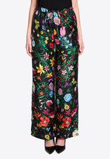 Gucci Floral Print Silk Twill Pants Multicolor 867082-ZAUU8-1066