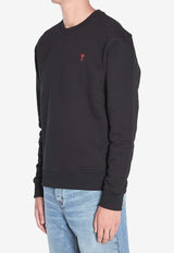 AMI PARIS Ami De Coeur Sweatshirt Black BFUSW035-730-001