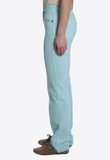 Chloé Logo Straight-Leg Jeans Turquoise CH26UDP11252--47D
