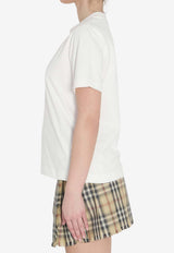 Burberry Logo Print Crewneck T-shirt White 8118971--B7078