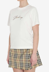 Burberry Logo Print Crewneck T-shirt White 8118971--B7078