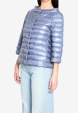 Herno Reversible Short Down Jacket Blue PI0769D-12017Z-9026
