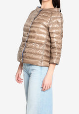 Herno Reversible Short Down Jacket Blue PI0769D-12017Z-9026