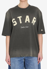 Golden Goose DB Star Print Vintage T-shirt Black GUP01873W-P002419-60666