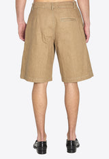 Jacquemus De-Nimes Pastro Bermuda Shorts Beige SOM00544A-D00058-150