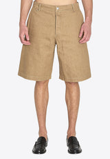 Jacquemus De-Nimes Pastro Bermuda Shorts Beige SOM00544A-D00058-150