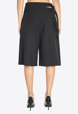 Chloé Double Belt Bermuda Shorts Black CH26SSH01164--001