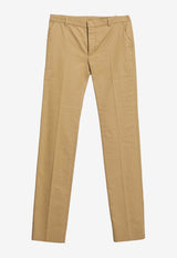 Balenciaga Straight-Leg Stitched Pants Beige 48164--