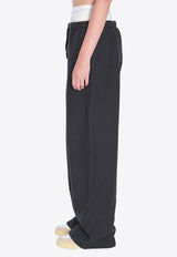 Alexander Wang Layered Straight Pants Black 4CC1244349--020A