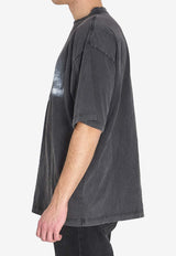 Balenciaga Washed Crayon Loop T-shirt Black 764235-TTVN5-9034