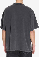 Balenciaga Washed Crayon Loop T-shirt Black 764235-TTVN5-9034