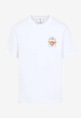 Casablanca Flower Court Icon Print T-shirt White SS26JTS001--13