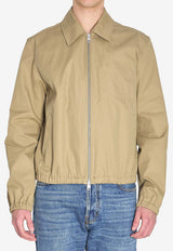 AMI PARIS Ami De Coeur Zip Jacket Beige HJK884-C00132-A036