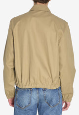 AMI PARIS Ami De Coeur Zip Jacket Beige HJK884-C00132-A036