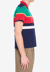 Versace Striped Polo T-shirt Multicolor 1024579-1A17890-6G870