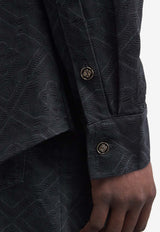 Casablanca Laser Monogram Overshirt Black SP26SH240--01