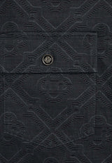 Casablanca Laser Monogram Overshirt Black SP26SH240--01