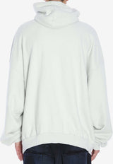 Balenciaga Planet Earth Hooded Sweatshirt White 803265-TRVD1-9012
