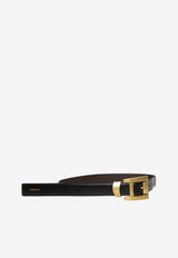 Versace Monogram Leather Belt Black 1023735-1A17848-1B55J