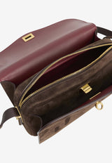 Balenciaga Medium Le 7 Suede Shoulder Bag Brown 868102-2ACJ0-2362
