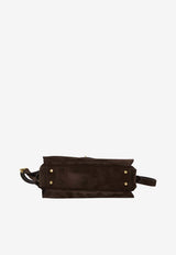 Balenciaga Medium Le 7 Suede Shoulder Bag Brown 868102-2ACJ0-2362