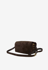 Balenciaga Medium Le 7 Suede Shoulder Bag Brown 868102-2ACJ0-2362
