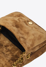 Saint Laurent Mini Jamie 4.3 Suede Shoulder Bag Camel 806025-1U807-3194