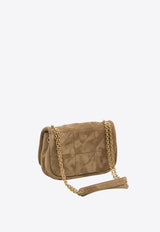 Saint Laurent Mini Jamie 4.3 Suede Shoulder Bag Camel 806025-1U807-3194