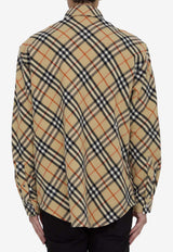 Burberry Checked Wool Shirt Beige 8091908--B9368