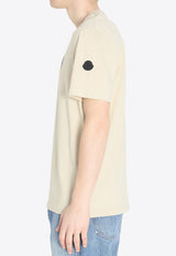 Moncler Logo Print Crewneck T-shirt Beige L10918C00022-89AYW-216