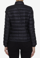 Moncler Lans Logo Patch Down Jacket Black L10931A10100-53048-999