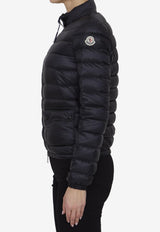 Moncler Lans Logo Patch Down Jacket Black L10931A10100-53048-999