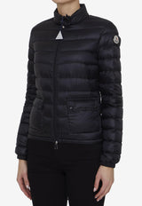 Moncler Lans Logo Patch Down Jacket Black L10931A10100-53048-999