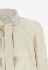Lemaire Ascot Collar Blouse White SH1218-LF1500-WH048