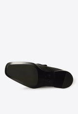 Loewe Edge Loafer Mules in Brushed Calfskin Black L814379X70--1100