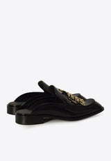 Loewe Edge Loafer Mules in Brushed Calfskin Black L814379X70--1100