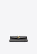 Saint Laurent Uptown Grained Leather Chain Clutch Black 607788-1GF0J-1000