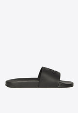 Moncler Basile Rubber Slides Black L109A4C00040-M2999-999