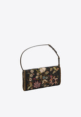 Valentino Small DeVain Embroidered Shoulder Bag Multicolor 8W2B0T31-LTT-DEY