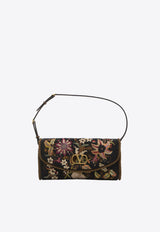 Valentino Small DeVain Embroidered Shoulder Bag Multicolor 8W2B0T31-LTT-DEY