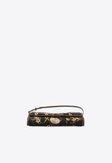 Valentino Small DeVain Embroidered Shoulder Bag Multicolor 8W2B0T31-LTT-DEY