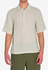 Barena Venezia Mola Telino Linen Shirt Pearl CAU5459-3007-538