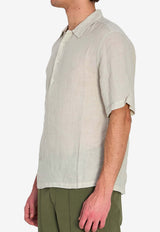 Barena Venezia Mola Telino Linen Shirt Pearl CAU5459-3007-538