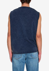 Off-White Bookish Sleeveless Washed T-shirt Blue OMAC02FS26-JER001-4001