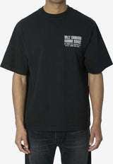 Willy Chavarria Fashion Service Distressed T-shirt Black WCJSY0180--001