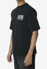 Willy Chavarria Fashion Service Distressed T-shirt Black WCJSY0180--001