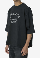 Willy Chavarria Community Center Oversized T-shirt Black WCJSY0200--001