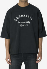 Willy Chavarria Community Center Oversized T-shirt Black WCJSY0200--001